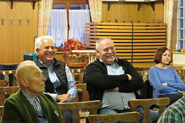 Peter Christ und Johannes Zehfuß amüsieren sich | Foto: Brigitte Melder