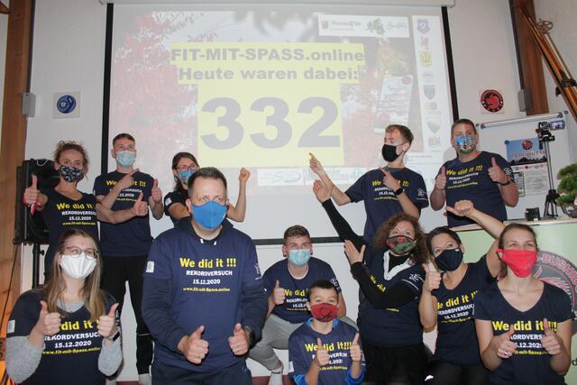 Bei der virtuellen Bewegungsparty gab es viele Teilnehmer (Foto Michael Sonnick)