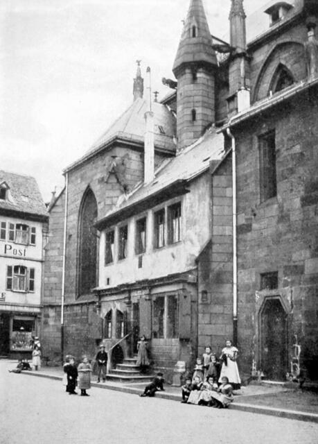 Historische Aufnahme des Küsterhäuschens