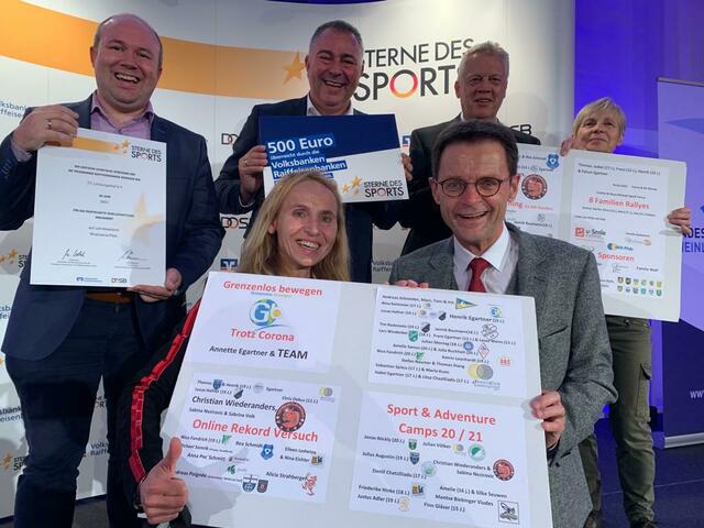 Annette Egartner (vorne links) mit Christian Döring vom SWR