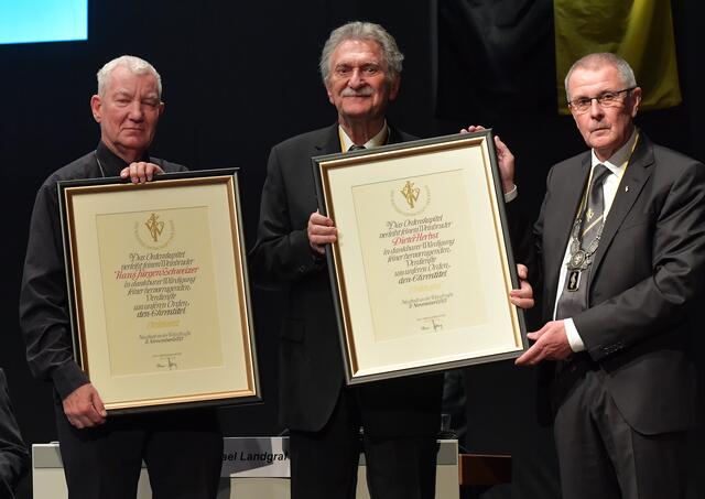 Neue Ordensräte Hans Jürgen Schweizer und Dieter Herbst 