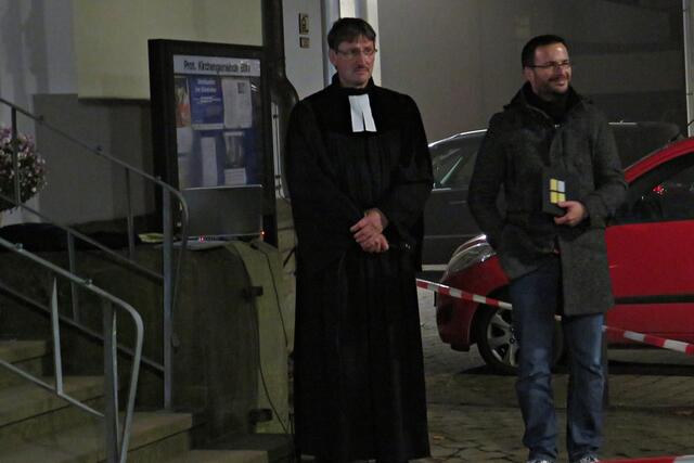 Pfarrer Markus Diringer und Diakon Johannes Müller  | Foto: Brigitte Melder