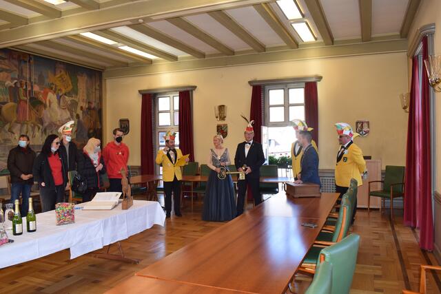 Der Schlüssel ist schonmal in Narrenhand | Foto: B. Bender