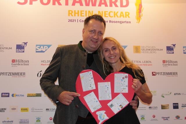 Thomas und Annette Egartner beim SportAward (Foto Michael Sonnick)