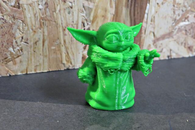 Aus dem 3D-Drucker Meister YODA | Foto: Brigitte Melder