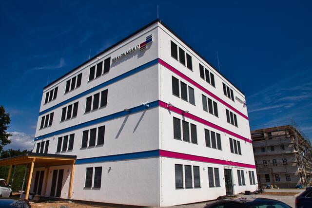 Das neue Bürogebäude von Brandmauer IT in Bellheim