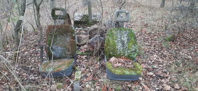 Welches Fahrzeugmodell war das mal ?,  Aufnahme in aufgelassener Weinbergslage Würzhölle Unkenbach 12/2021  | Foto: Arno Mohr 