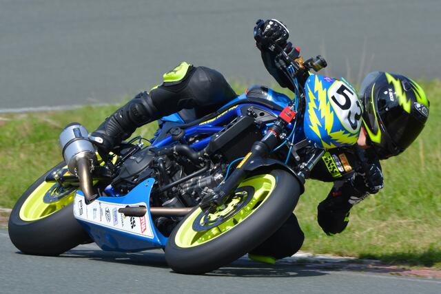 Nicolai Kraft (Hockenheim) fuhr zwei Jahre auf einer Suzuki im Twin-Cup (Hermann Rüger)