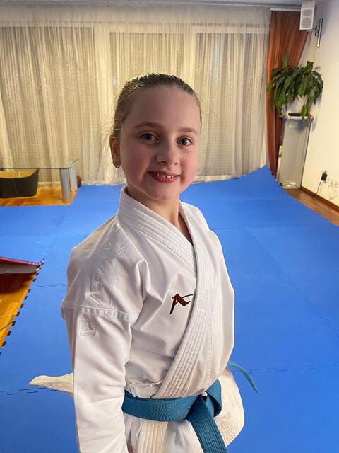 Steht im Weltrang in den Kategorien U10 und U11 auf Platz eins: Luisa Schaudig | Foto: Karate Club Speyer