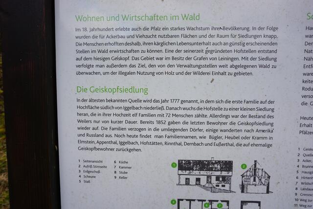 Schautafeln informieren über die ehemalige Geiskopfsiedlung | Foto: Markus Pacher