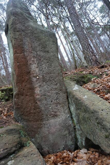 Laune der Natur oder von Menschenhand aufgestellt? Der Monolith bei Frankenstein. | Foto: Markus Pacher