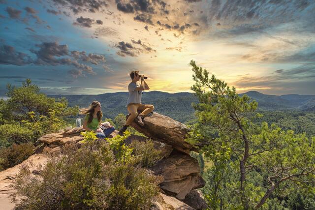 Auch der Blick vom Sprinzelsfelsen und die Wanderung dorthin trägt zu Stimmen beim Trekking-Award 2022 bei | Foto: Kurt Groß