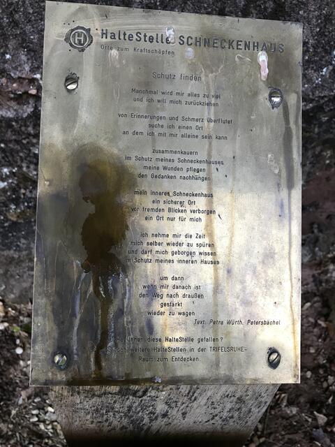 Gedicht "Schutz finden" | Foto: B. Bender