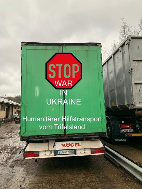 Der LKW wird mit klaren Botschaften auf die Reise gehen – Das Trifelsland steht zusammen | Foto: Stadt Annweiler