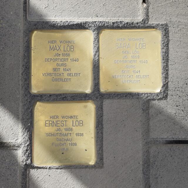 Stolpersteine Speyerer Straße | Foto: Gemeinde Mutterstadt
