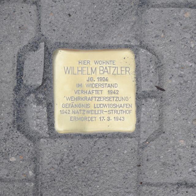 Stolperstein Lindenstraße | Foto: Gemeinde Mutterstadt