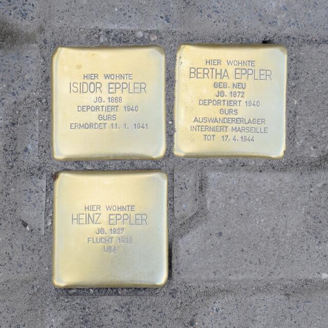 Stolpersteine Neustadter Straße | Foto: Gemeinde Mutterstadt