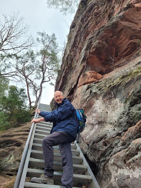 Stahltreppe zum Wachtfels | Foto: Markus Pacher