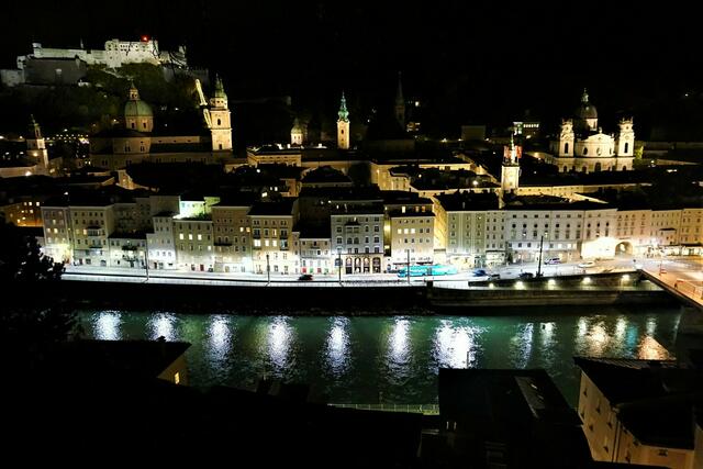 Die Mozartstadt Salzburg bei Nacht | Foto: Markus Pacher