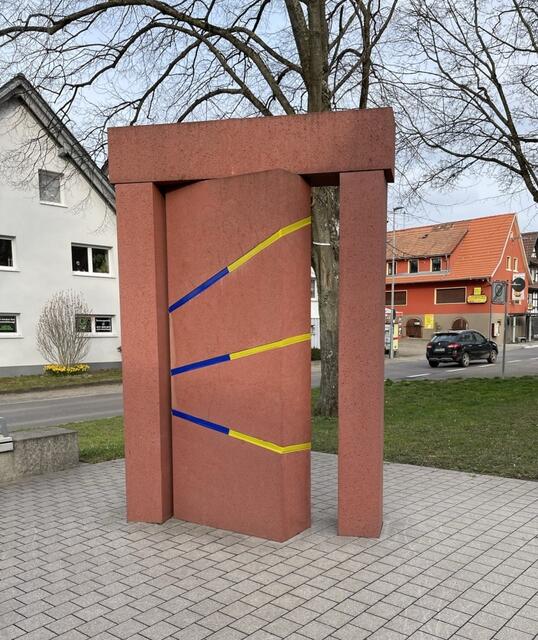 Waldenserdenkmal "Tor des Ankommens" in Karlsruhe - Palmbach. | Foto: Roland Jourdan