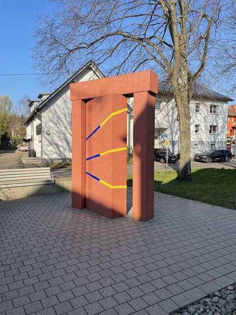 Waldenserdenkmal "Tor des Ankommens" in Karlsruhe - Palmbach. | Foto: Roland Jourdan