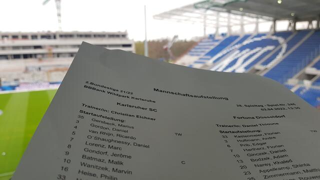 Die Aufstellung ist da | Foto: Anderer/ka-abseits