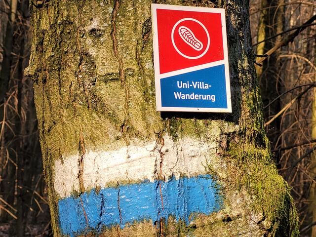 Der Uni-Villa-Wanderweg führt von der TU Kaiserslautern zur Villa Denis bei Diemerstein und ist 26 Kilometer lang. | Foto: Pacher, Markus