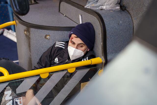 Einer der realistisch geschminkten Verletzten | Foto: Kim Rileit