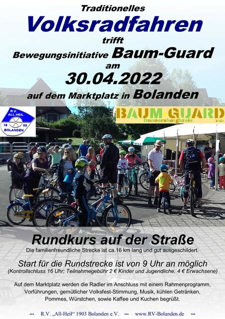 Veranstaltungs-Flyer "Volksradfahren meets BAUM-GUARD" | Foto: |szip