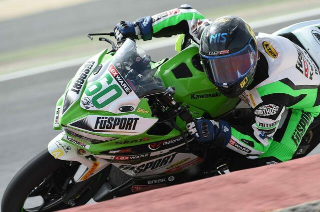 Kawasaki-Pilot Dirk Geiger (Mannheim) möchte in Assen wieder um das Podium kämpfen (Foto Archiv Dirk Geiger)