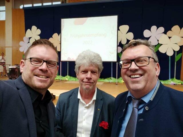 Christian Schreider, Harald Reichel und Clemens Körner zu Besuch | Foto: Christian Schreider