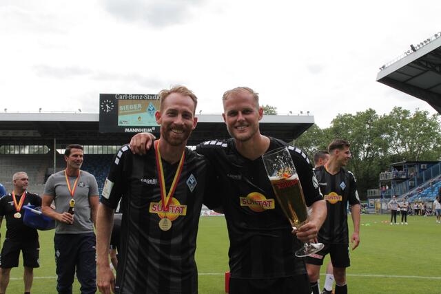 Marc Schnatterer (links) und Marcel Seegert (Foto Michael Sonnick)