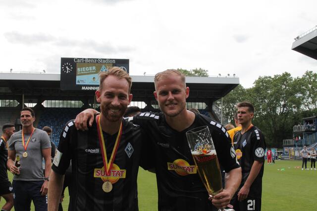 Marc Schnatterer (links) und Marcel Seegert (Foto Michael Sonnick)