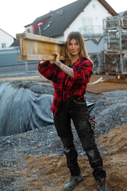 Maurermeisterin Julia Schäfer alias @tschulique | Foto: Julia Schäfer