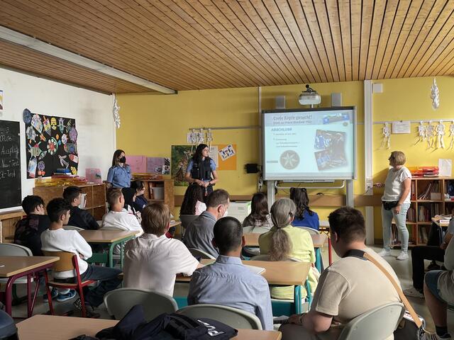 Infoveranstaltung der Polizei Schifferstadt: Praktika gibt es hier nur in den Schulferien. | Foto: Weiler