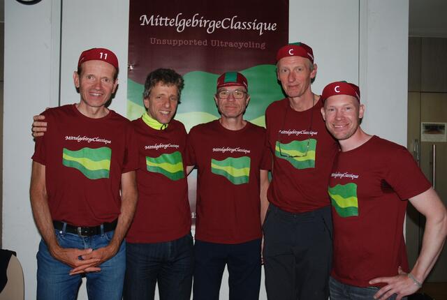 Das Orga-Team: Christian Englert, Christoph Fuhrbach, Martin Waldenberger, Markus Kroell und Dolmetscher Georg Sponholz | Foto: Markus Pacher