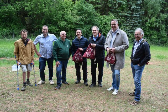 Robin Kaltenbach, Michael Martin, Rudolf Klotz, Christian Burkhart, Dietmar Seefeldt, Alexander Schweitzer und Kurt von Nida   | Foto: B. Bender