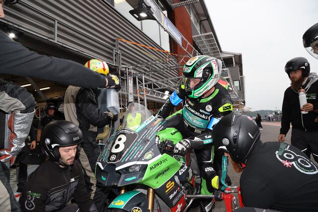 Kawasaki-Pilot Jan Bühn aus Kronau wurde Neunter (Foto Hartmut Reuschel / moto-foto)