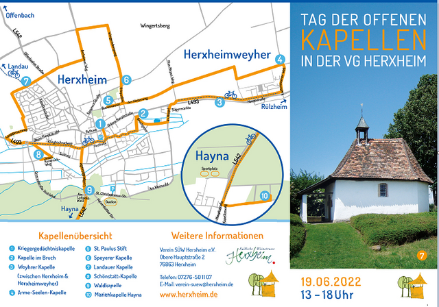 Plan des Rundweges | Foto: Verein Südliche Weinstraße Herxheim