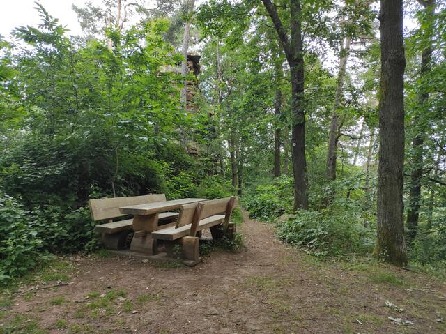 Der Rastplatz vor dem Schweinsfels | Foto: B. Bender