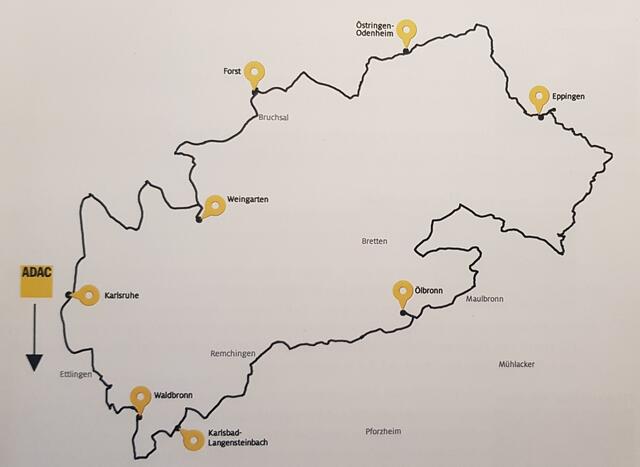 Streckenverlauf, Quelle ADAC | Foto: www.jowapress.de