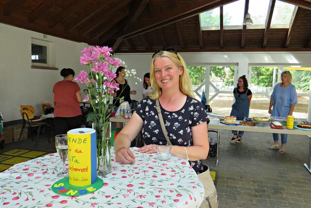 Die sympathische Julia Köller legte ein Päuschen ein | Foto: Brigitte Melder