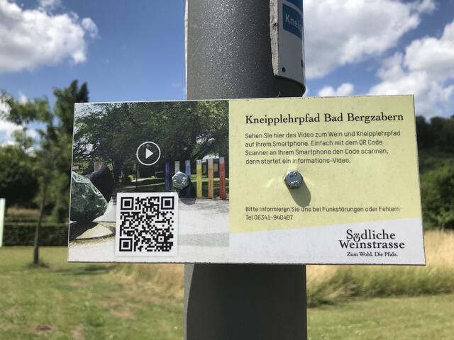 Per QR-Code zum Video über den Kneipplehrpfad | Foto: B. Bender