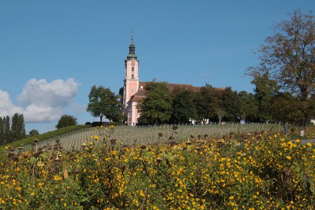 Unsere Radtour starten wir bei der Klosterkirche Birnau | Foto: Franz-Walter Mappes