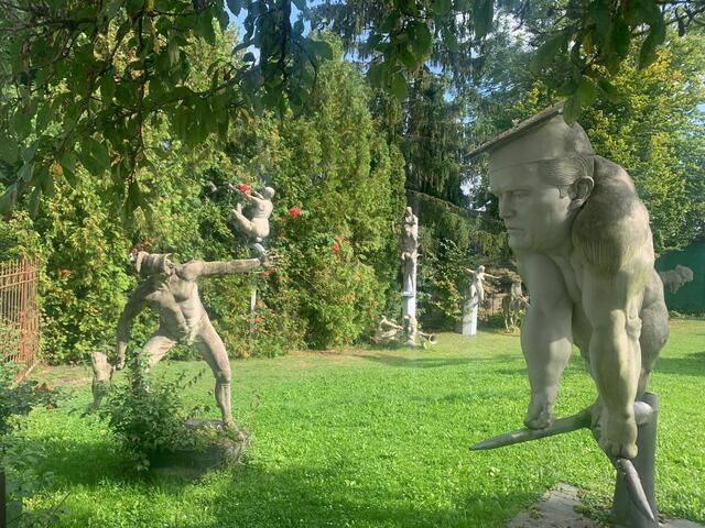 Besuch beim Bildhauer Peter Lenk in Bodman | Foto: Franz-Walter Mappes