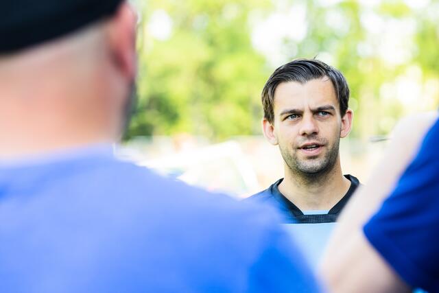 Tim Schork, Geschäftsführer Sport des SV Waldhof Mannheim, im Interview. | Foto: Christian Gaier