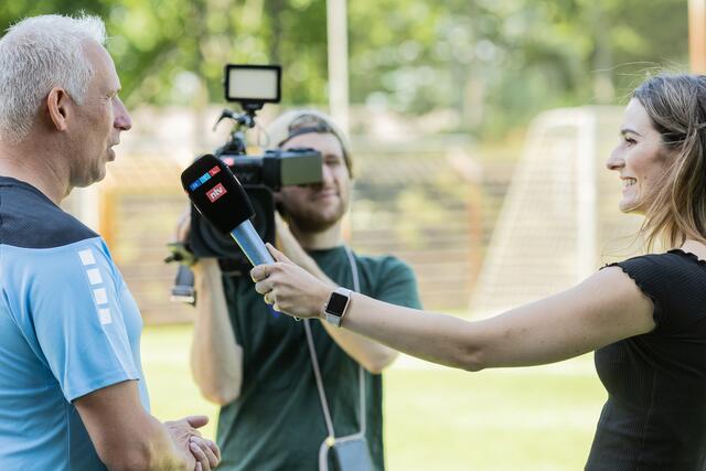 Waldhof-Cheftrainer Christian Neidhart im Interview.  | Foto: Christian Gaier
