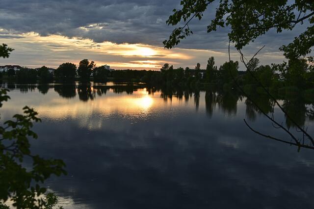 Sundown am Begütenweiher | Foto: Ilona Schäfer