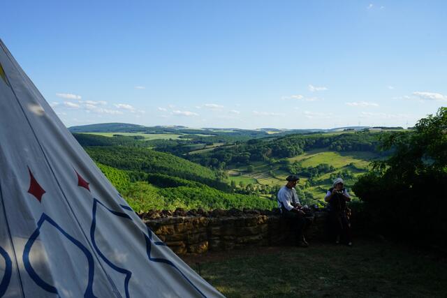 Aussicht auf das Donnersbergerland der Nordpfalz beim 21.Mittelalter Spectaculum auf der Moschellandsburg bei Obermoschel, der kleinsten Stadt der Pfalz im Donnersbergkreis | Foto: Stephen Wüstenberg Photographie - Wartenberg-Rohrbach