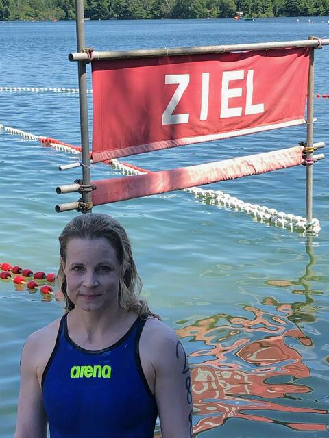 Johanna Sievers wurde Vierte in der AK 40 | Foto: WSV Speyer